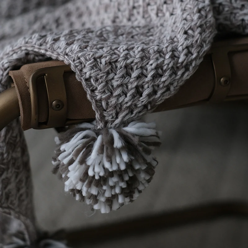 Gemütliche Strickdecke