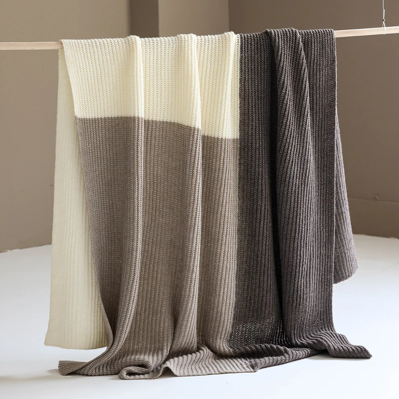 Gemütliche Strickdecke