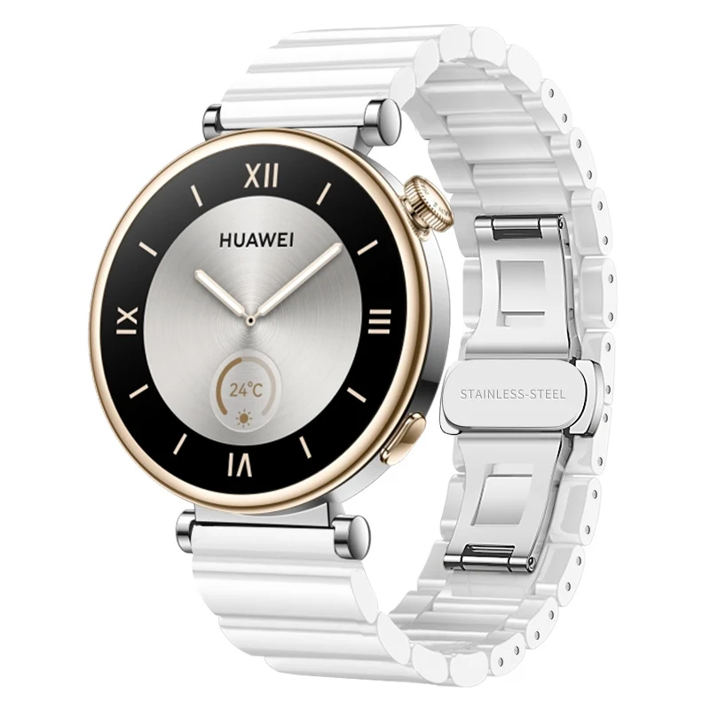 Zenwatch Venice Pro One Bead Keramikarmband (Weiß)