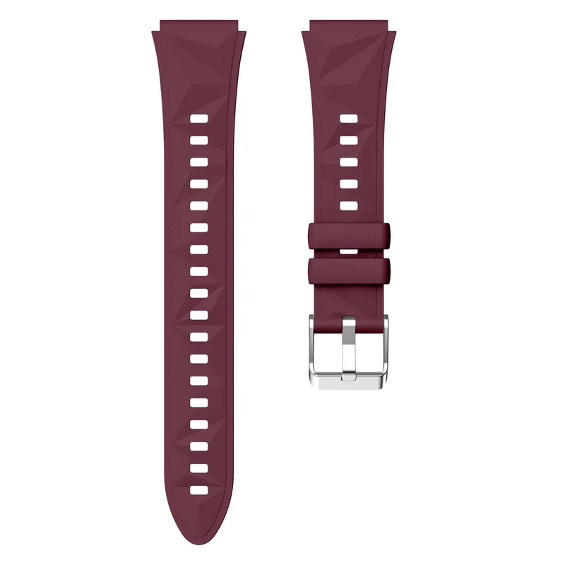 Zenwatch Venice Pro 2 Premium Silikonarmband (Weinrot)