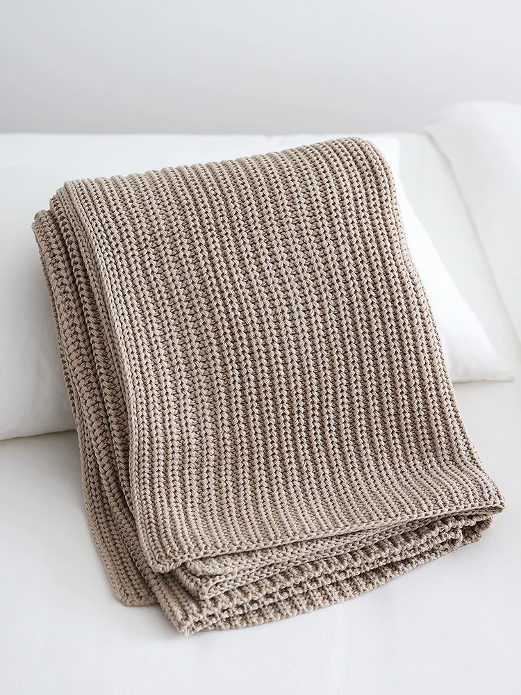 Gemütliche Strickdecke