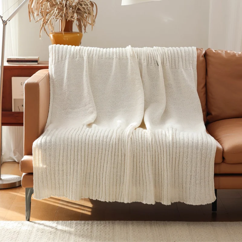 Gemütliche Strickdecke