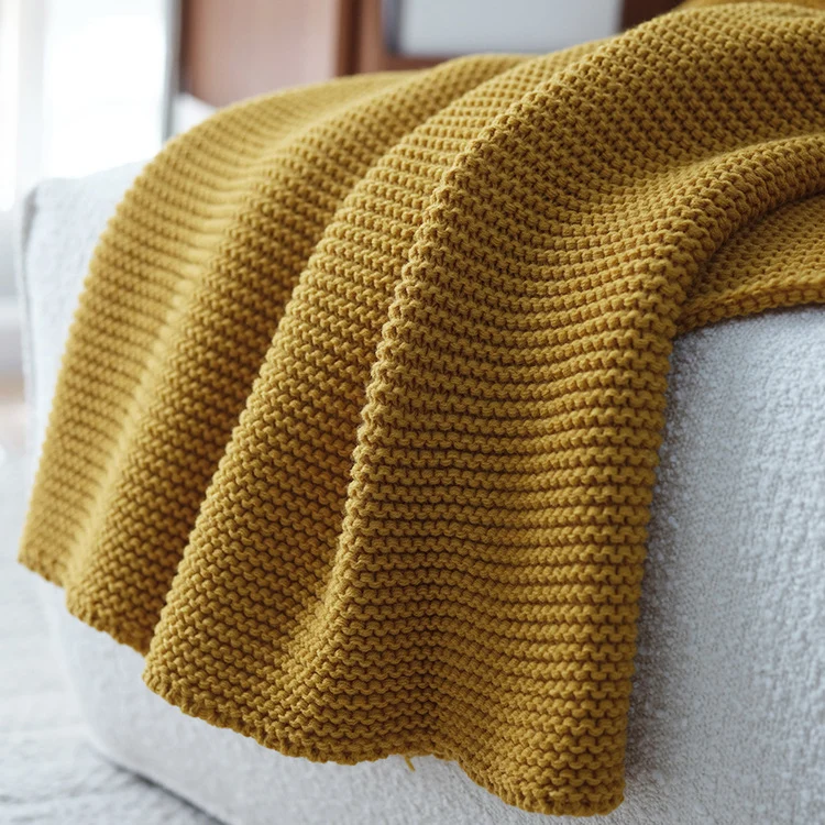 Gemütliche Strickdecke