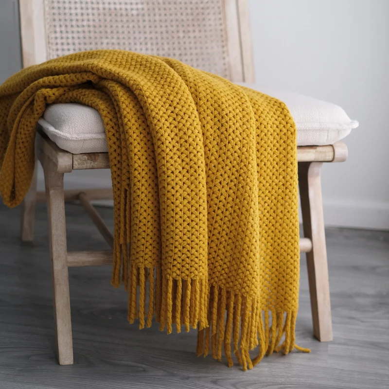 Gemütliche Strickdecke