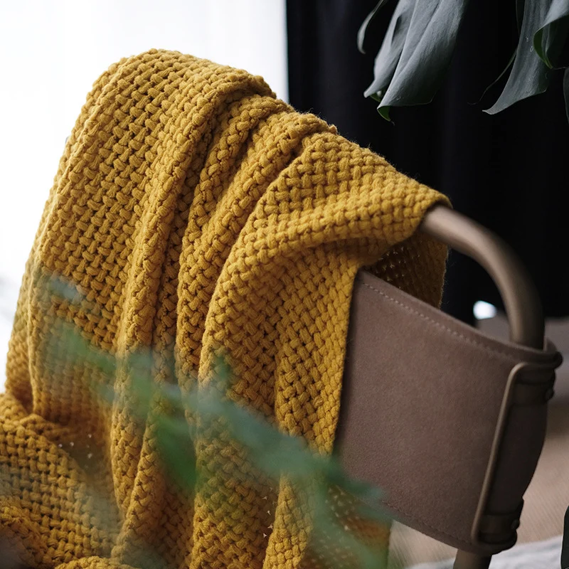 Gemütliche Strickdecke