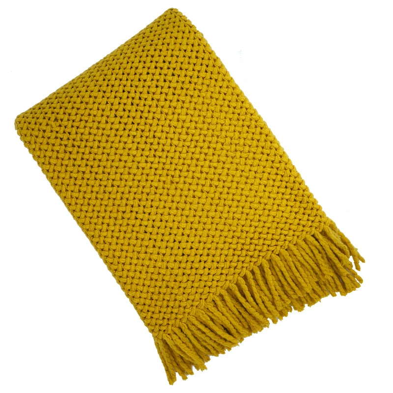 Gemütliche Strickdecke