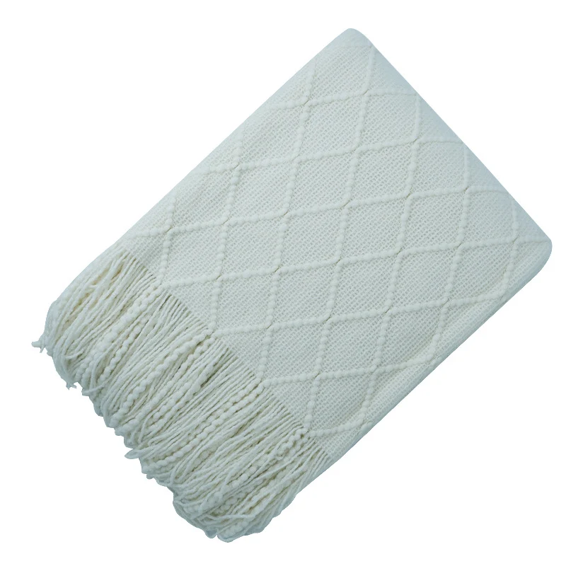 Gemütliche dekorative Wolldecke