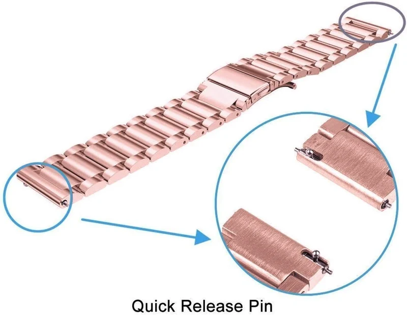 Zenwatch Venice Pro 2 Stahlarmband (Rosa)