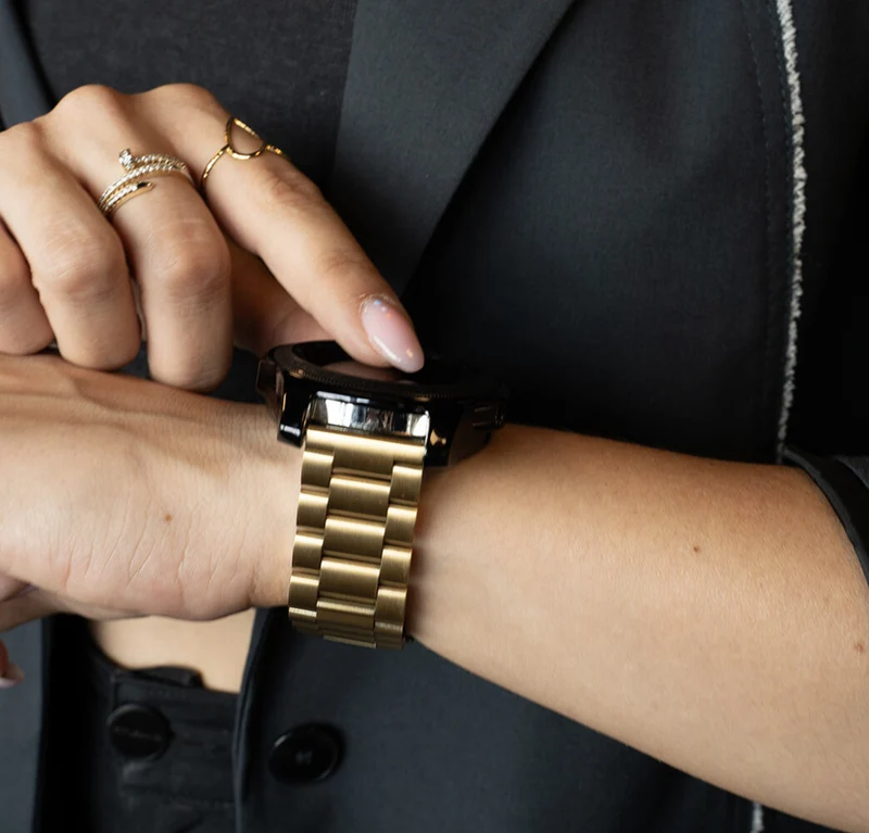 Zenwatch Venice Pro 2 Stahlarmband (Gold)