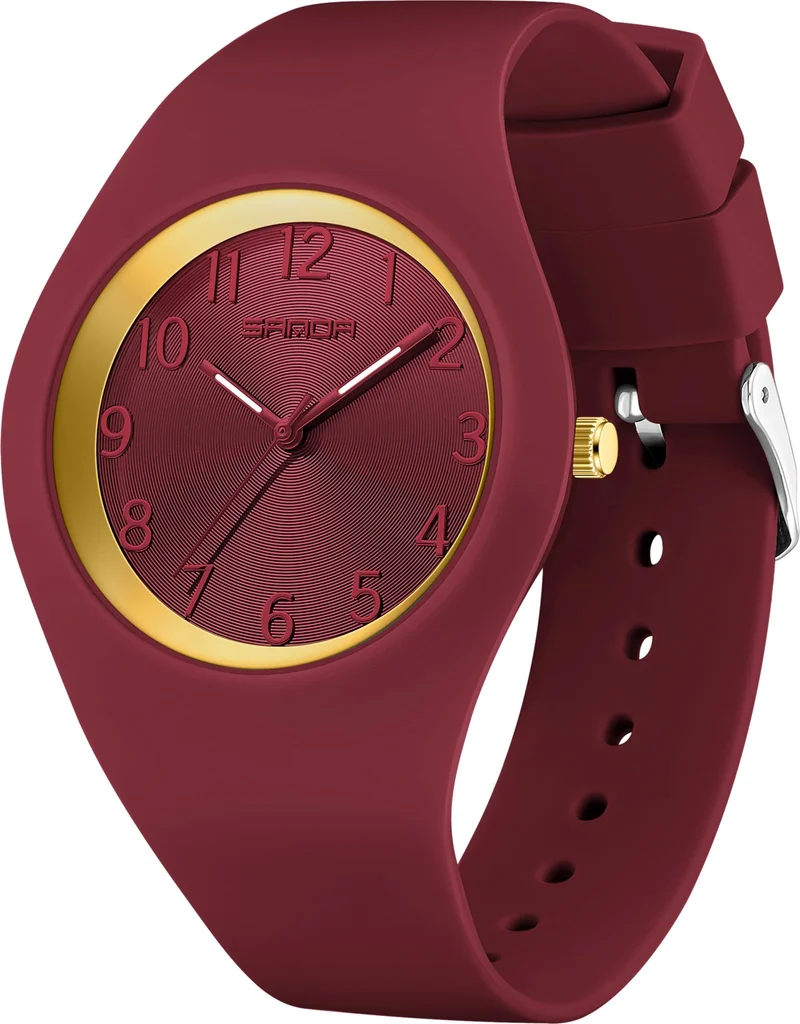 Findtime Ladies Watches Waterproof Watches for Women Soft Silicone Strap Simple Watch Nurse Watch with Secondhand -6186