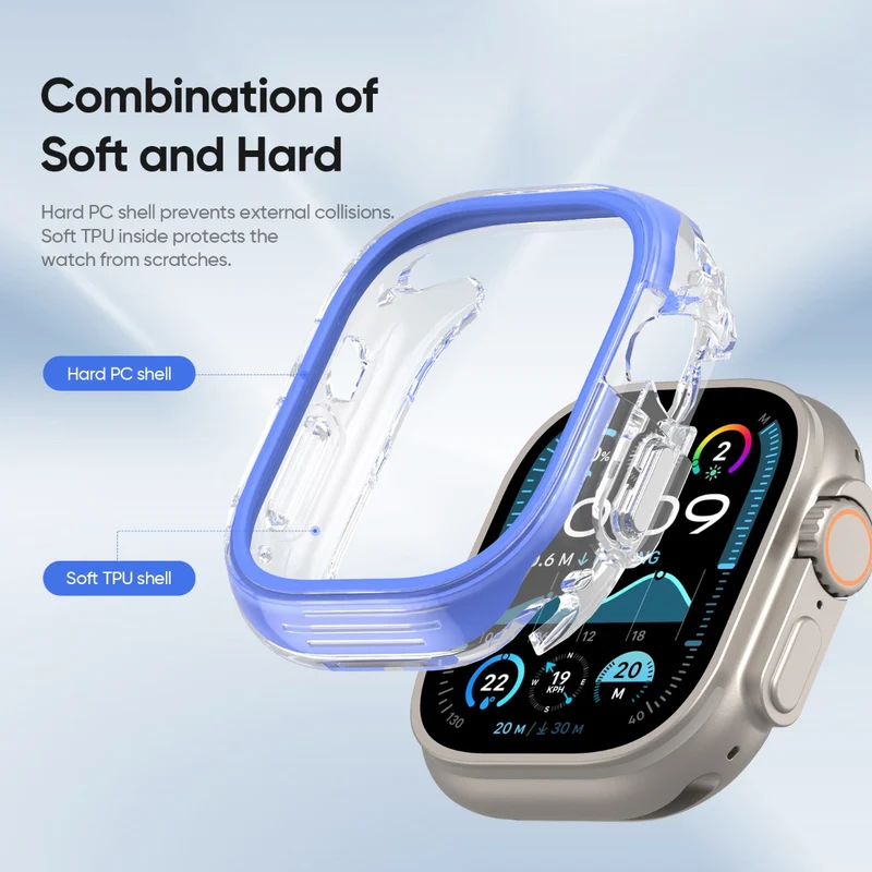 Weich Apple Watch Ultra / Apple Watch Ultra 2 Silikon Hülle
