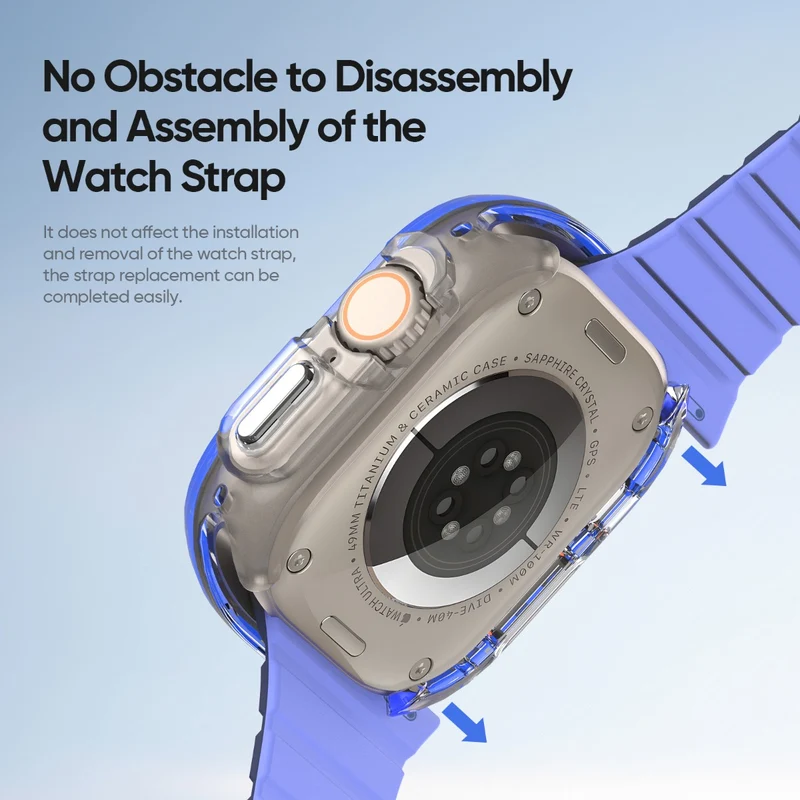 Weich Apple Watch Ultra / Apple Watch Ultra 2 Silikon Hülle
