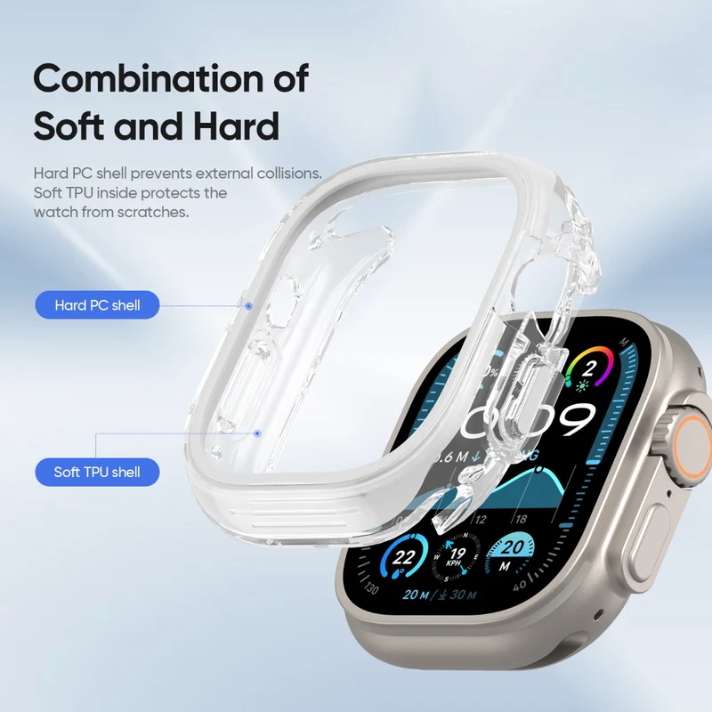 Weich Apple Watch Ultra / Apple Watch Ultra 2 Silikon Hülle