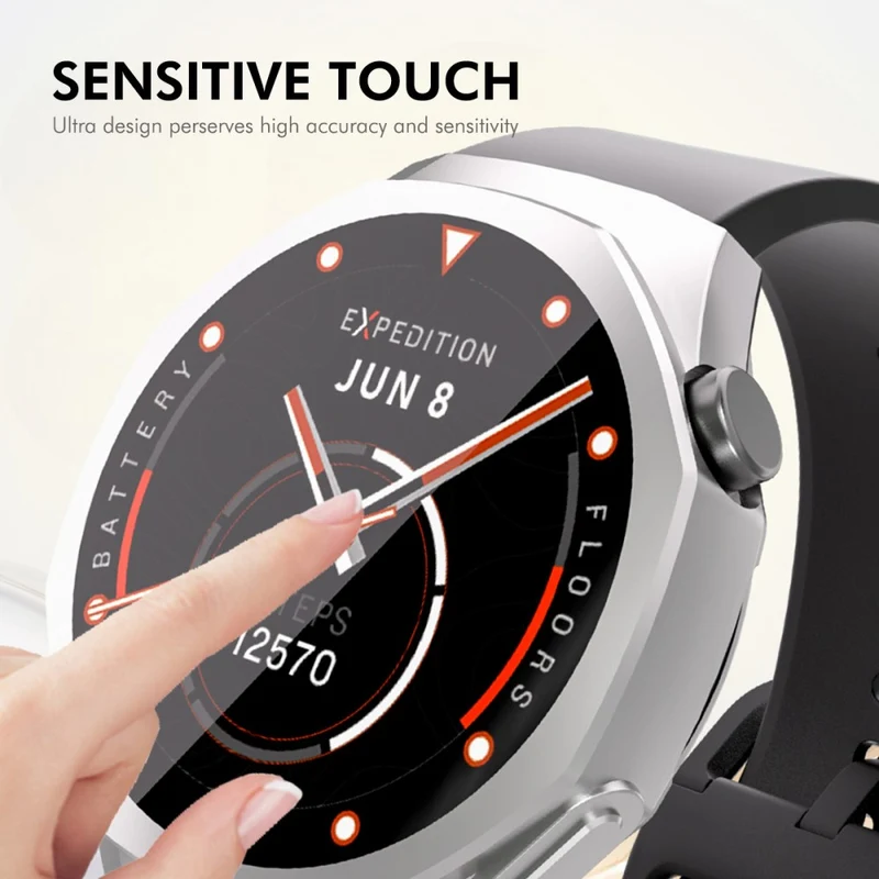 Flexibel Huawei Watch GT 5 Pro 46mm Hülle mit Displayschutz in Silikon