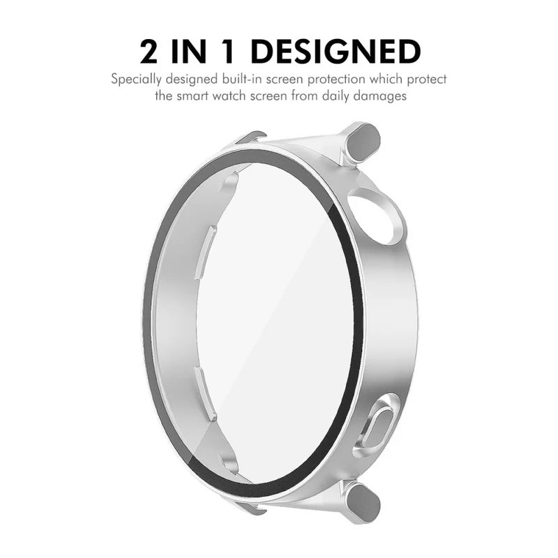 Unglaublich Stylisch Huawei WATCH GT 5 41 mm Hülle mit Displayschutz in Glas und Silikon