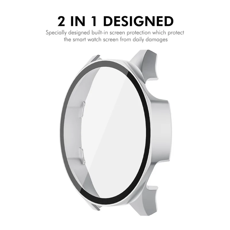 Mega Gut Huawei WATCH GT 5 46 mm Hülle mit Displayschutz in Glas und Silikon