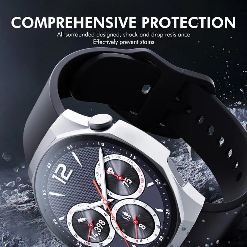 Unglaublich Modisch Huawei Watch GT 5 Pro 42mm Hülle mit Displayschutz in Glas und Silikon