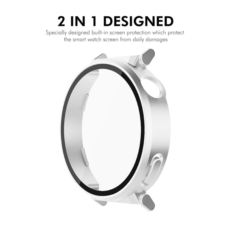 Unglaublich Modisch Huawei Watch GT 5 Pro 42mm Hülle mit Displayschutz in Glas und Silikon