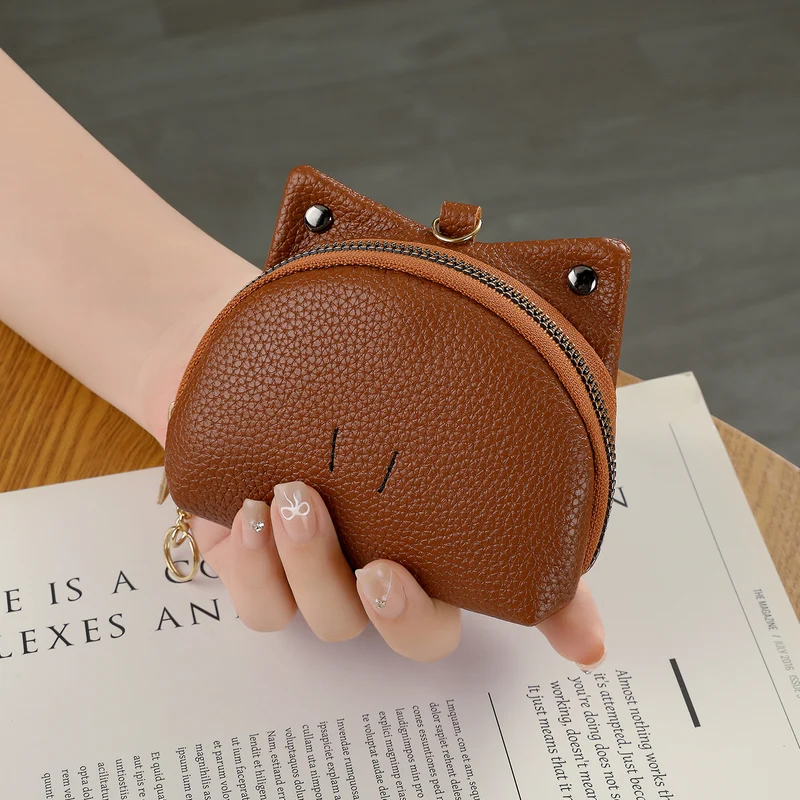 Niedliche Katzenohr-Münztasche