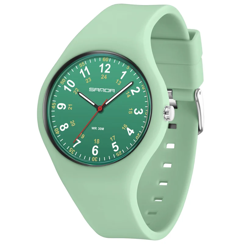 Findtime Watches for Women Ladies Jelly Casual Simple Nurse Easy to Read Arabic Numerals Girls Womens-3253