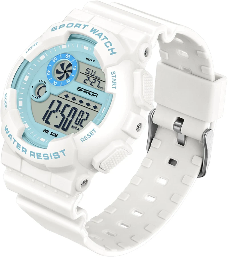 Findtiome Digital Watch Womens Sport Waterproof Watches for Women with Alarm Stopwatch Hourly Chime LED Display -6114