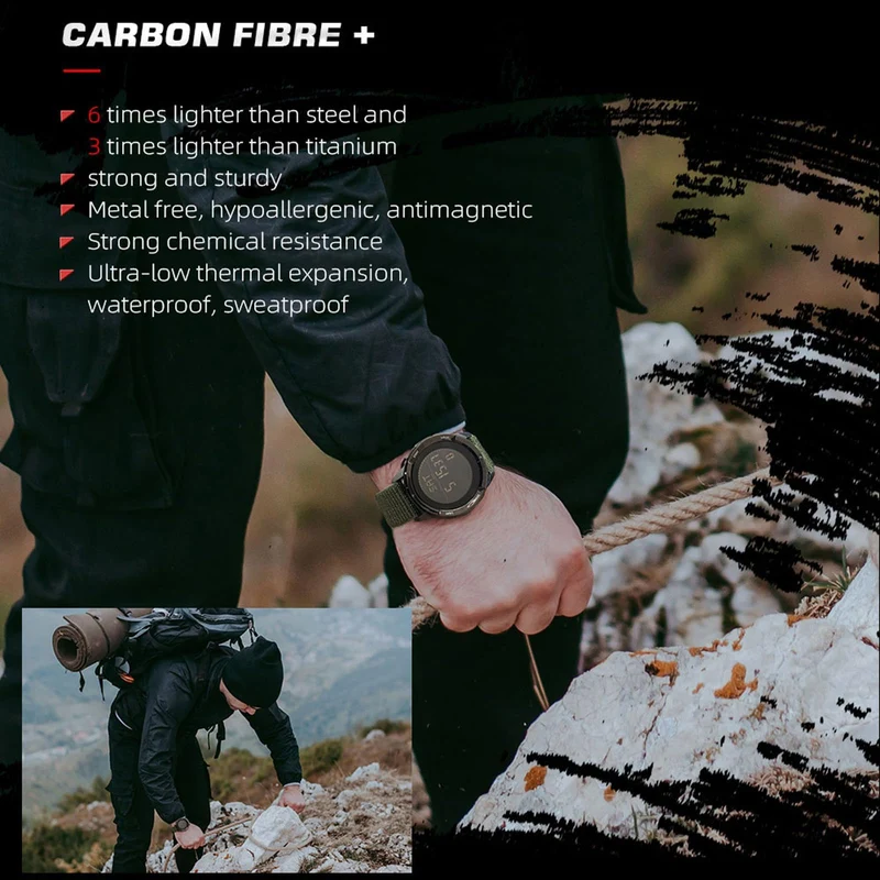 Findtime ALPS Men's Digital Watch Pedometer Step Counter Watches Compass Military Waterproof Wrist Watch