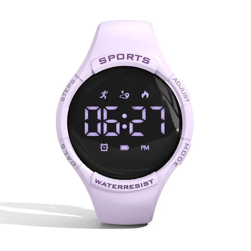 T5GL Womens Fitness Tracker Pedometer Watch Step Counter Calorie Distance 5ATM Waterproof Teens Watch Alarm Digital Ladies Fitness Watch Sport Girls