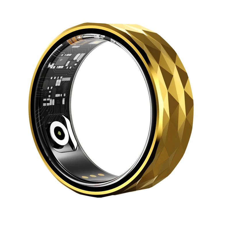 R12 Smart Rings for Men Women Fitness Ring Heart Rate Monitor Sleep Tracker Health Ring Pedometer Calories Step Counter IP68 Waterproof Fitness Tracker