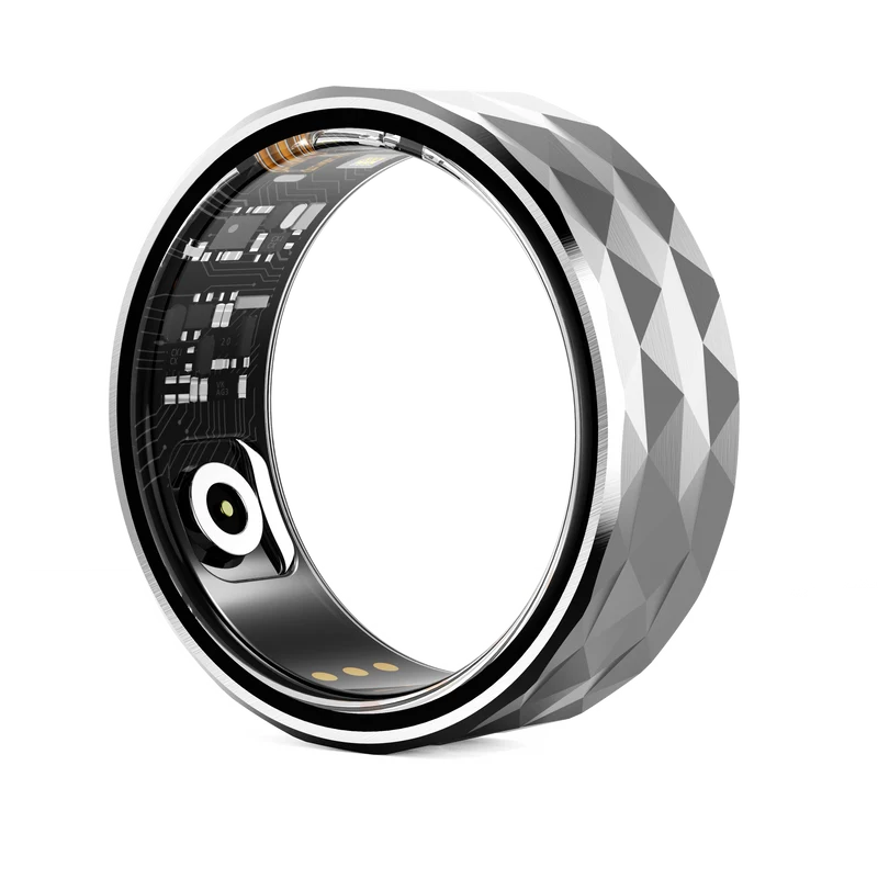 R12 Smart Rings for Men Women Fitness Ring Heart Rate Monitor Sleep Tracker Health Ring Pedometer Calories Step Counter IP68 Waterproof Fitness Tracker