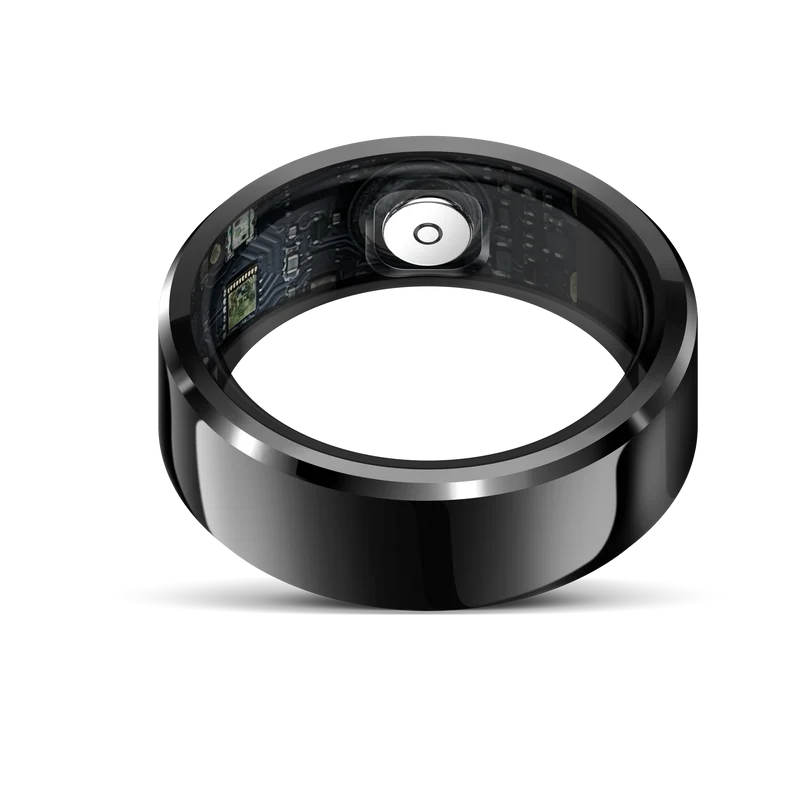 R6 Smart Ring Heart Rate Monitor Blood Pressure Ring Sleep Tracker Health Ring Pedometer Step Counter Calories Waterproof Fitness Rings for Women Men