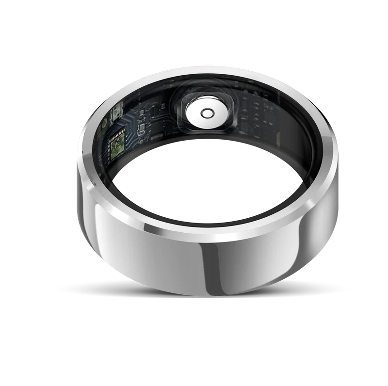 R6 Smart Ring Heart Rate Monitor Blood Pressure Ring Sleep Tracker Health Ring Pedometer Step Counter Calories Waterproof Fitness Rings for Women Men