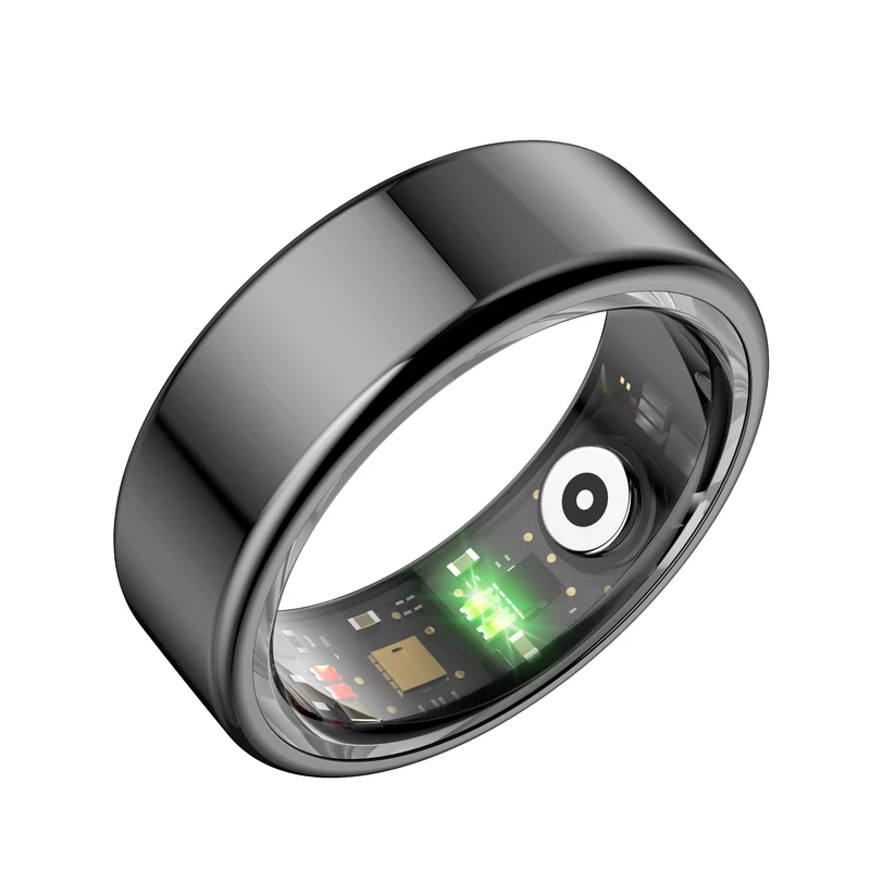 R02 Smart Rings for Men Women Fitness Rings Heart Rate Monitor Sleep Tracker Health Ring Pedometer Calories Step Counter Waterproof Fitness Tracker for iOS Android Phones