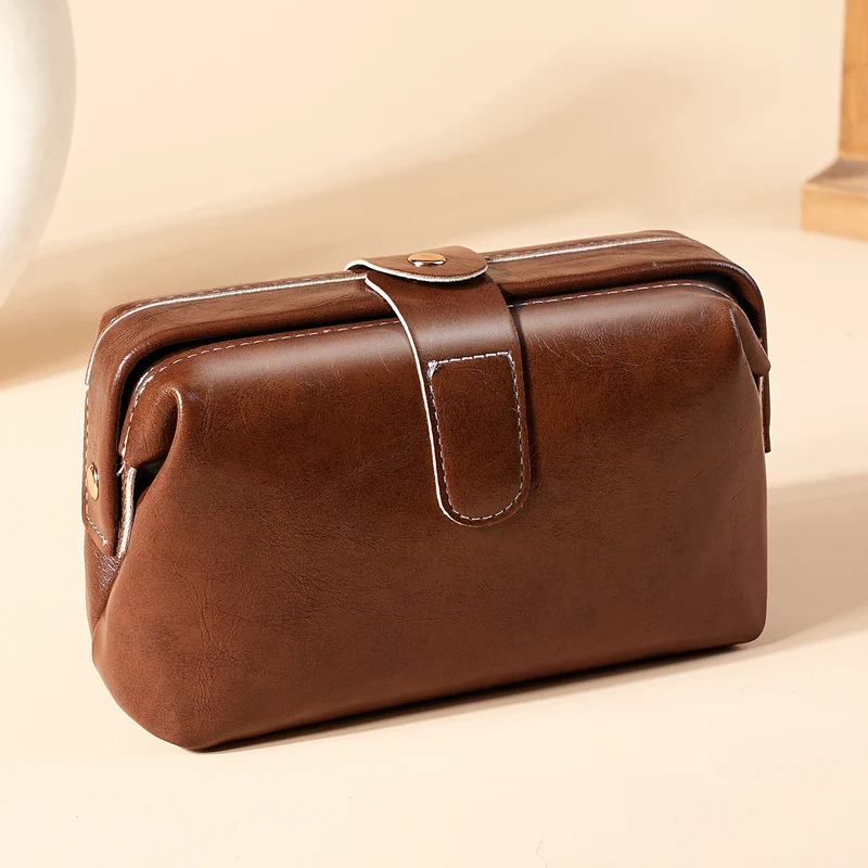 Vintage Leder Kosmetikbox