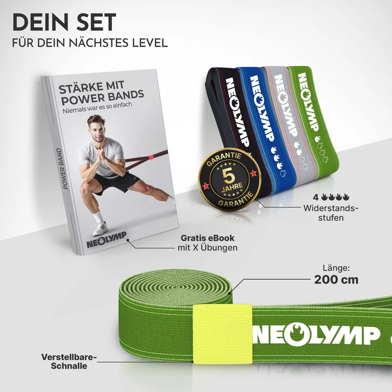 Powerband aus Stoff - mit Verstellschnalle
