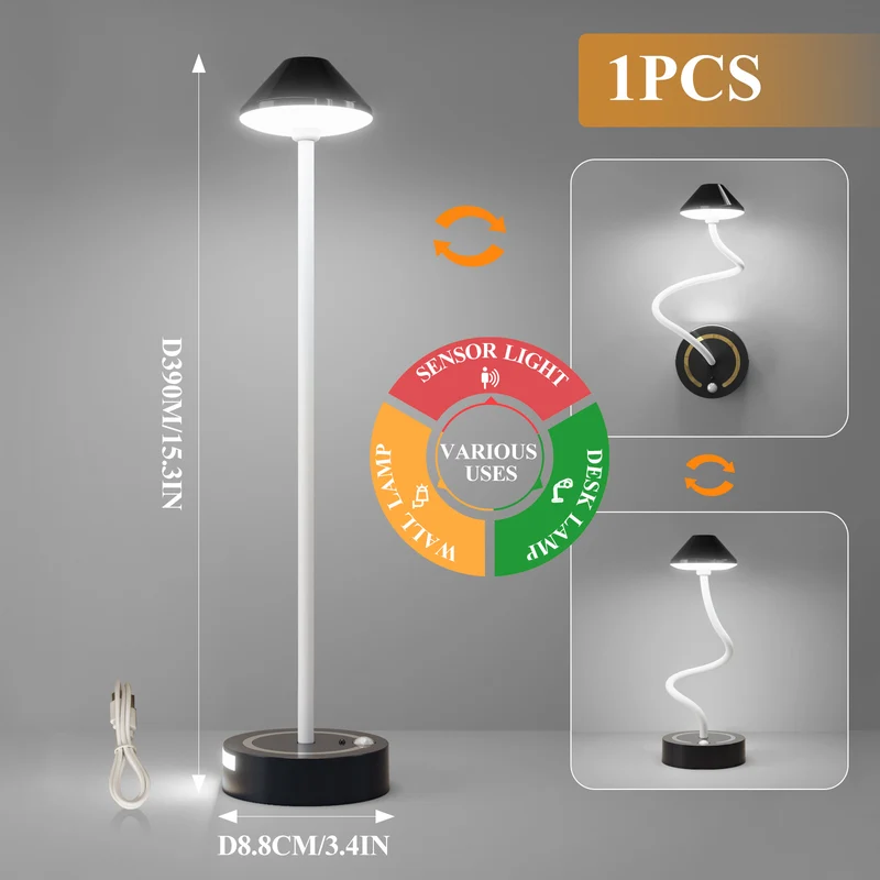 Vielseitige Sensor-LED-Schreibtisch- und Wandleuchte