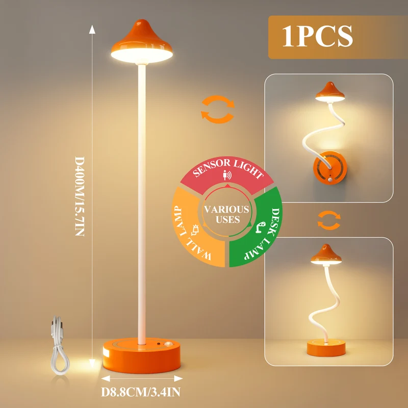 Vielseitige sensoraktivierte Tisch- und Wandlampe