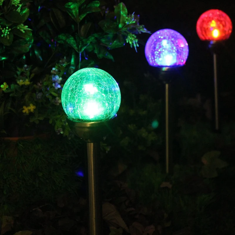 Solar Crackle Glass Gartenlicht