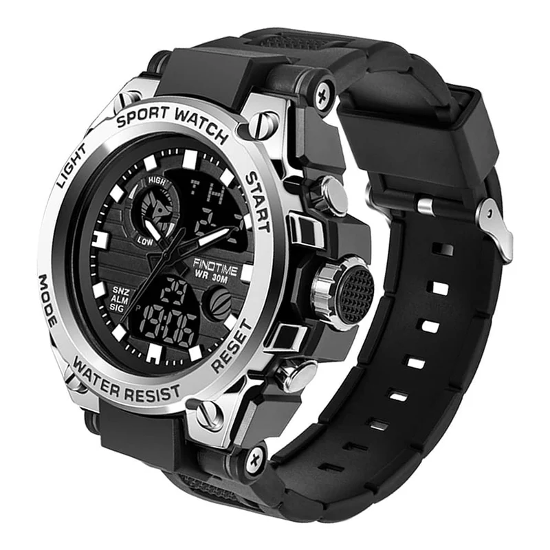 Men's Military Digital Watch Waterproof Tactical Watch with Alarm LED Outdoor Sports Stopwatch