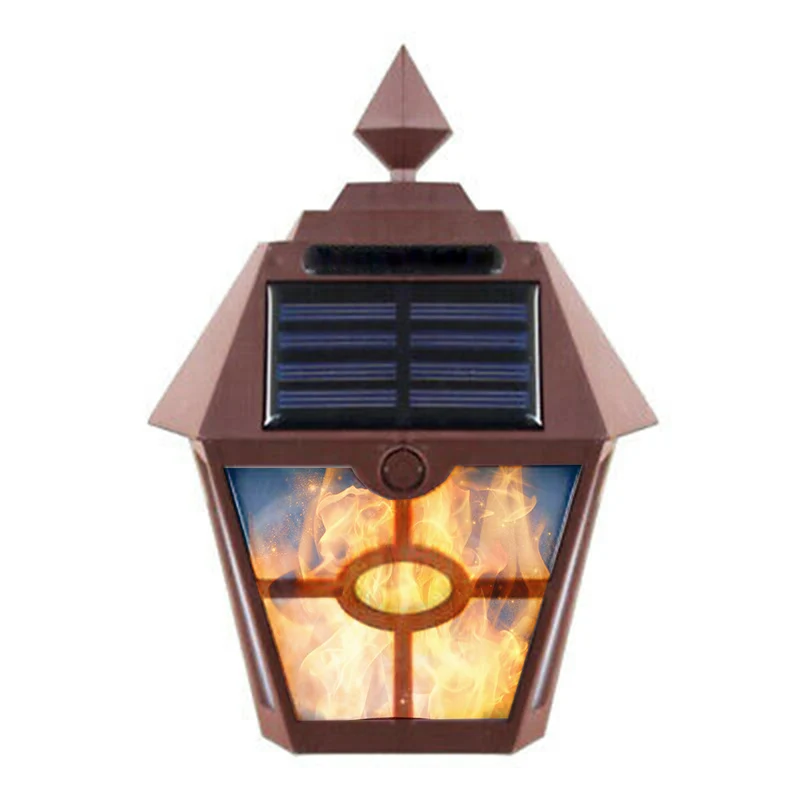 Dekorative Solar-LED-Wandlaterne