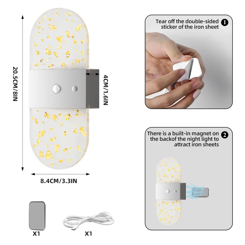 LED Nachtlicht mit Magnetbasis