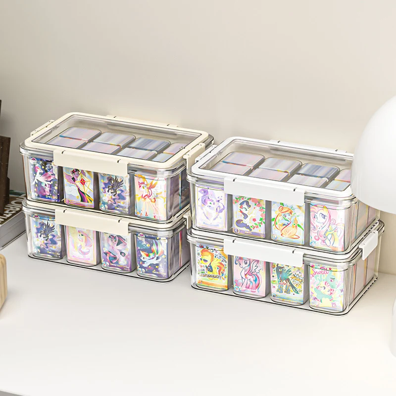Kartenkollektions-Organizer, transparent, 5 Fächer
