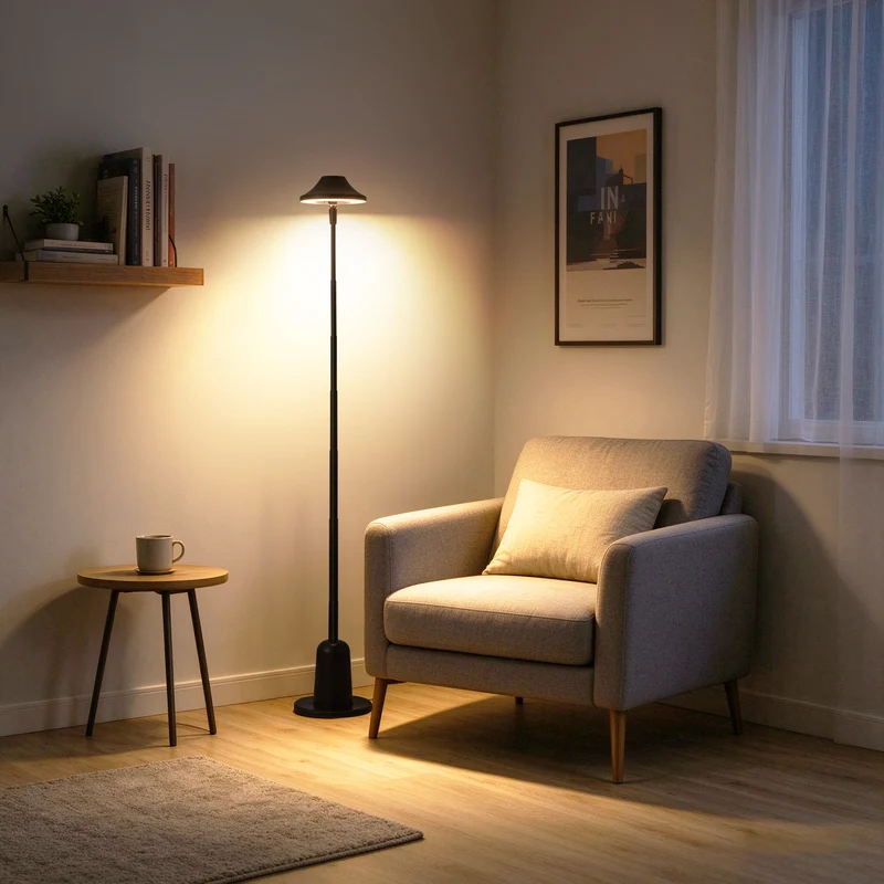 Elegante verstellbare Stehlampe