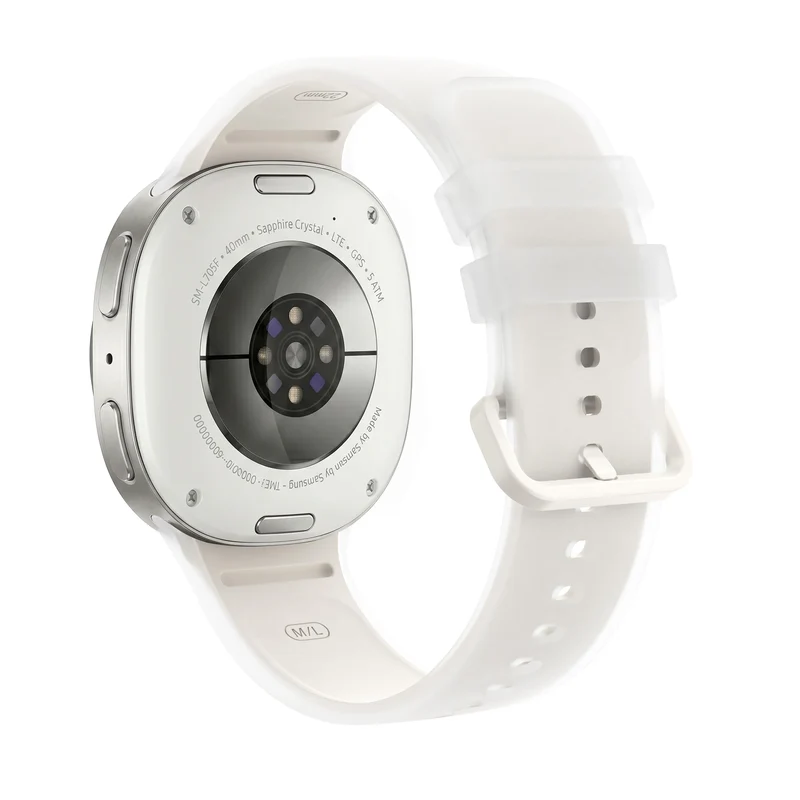 Samsung Galaxy Watch 8 - 40mm Jelly Silkonarmband (Creme)
