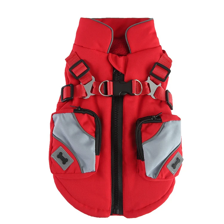 Hundejacke mit Reißverschluss, Polyester