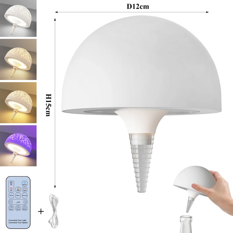 Moderne Touch-Control Nachttischlampe