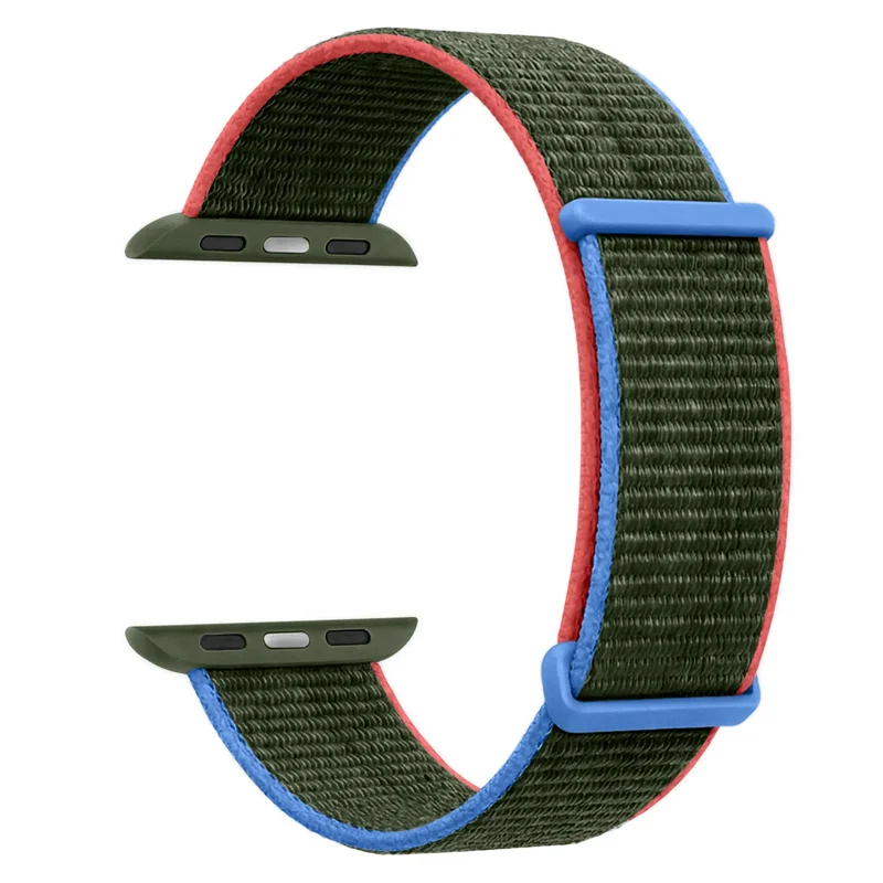 Apple Watch Nylon Loop Armband (Olivgrün)