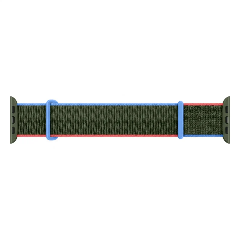 Apple Watch Nylon Loop Armband (Olivgrün)