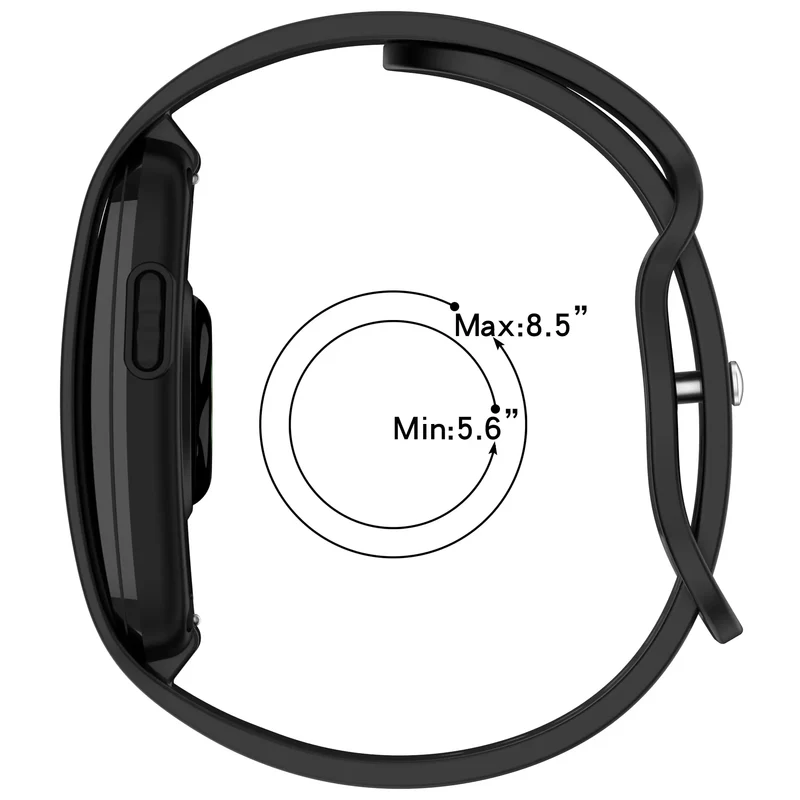 Garmin Cirqa Classic Silikonarmband (Schwarz)
