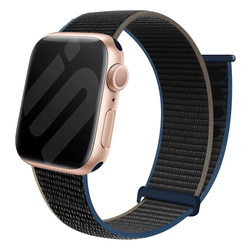 Apple Watch Nylon Loop Armband (Anthrazit)