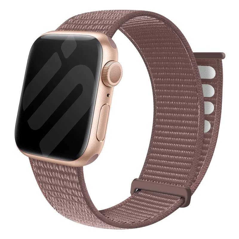 Apple Watch Nylon Loop Armband (Mauve)
